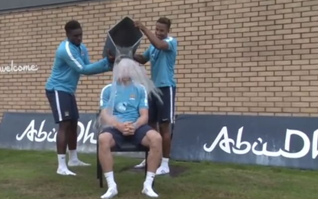 Manchester City's James Milner does Ice Bucket Challenge