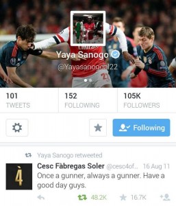 Sanogo Tweet