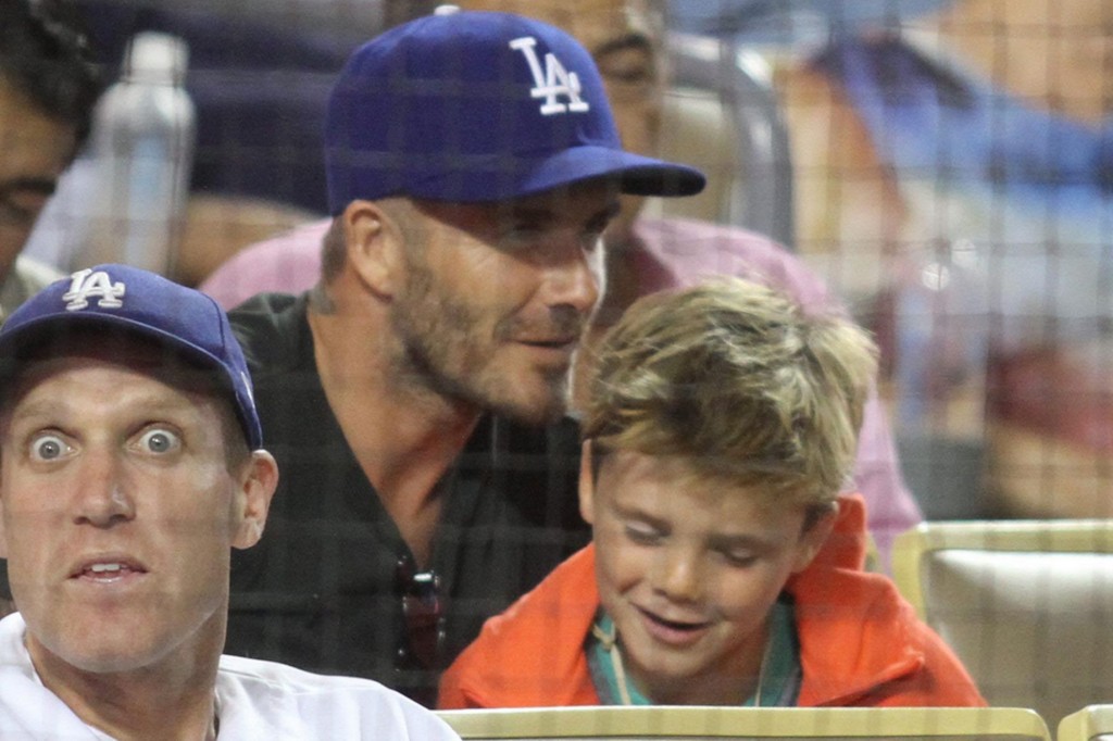 beckham photobombed