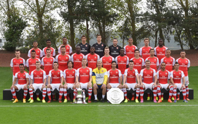 Arsenal team photo 2014:15