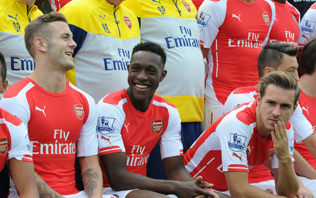 Jack Wilshere Danny Welbeck Aaron Ramsey Mesut Ozil Arsenal