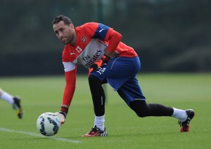 David Ospina, Arsenal training