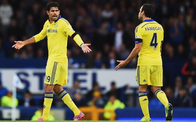 Diego Costa Cesc Fabregas Chelsea