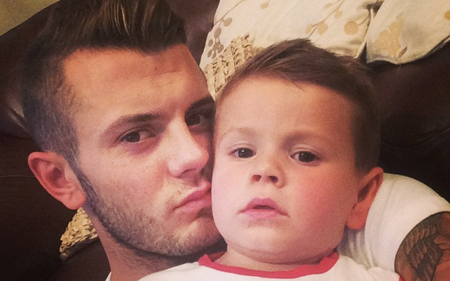 Jack Wilshere and son Archie