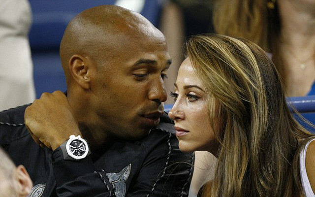 Thierry Henry and girlfriend Andrea Rajacic