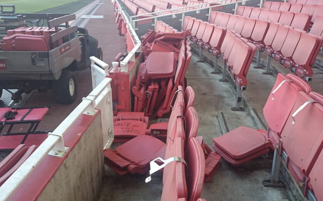 Arsenal broken seats