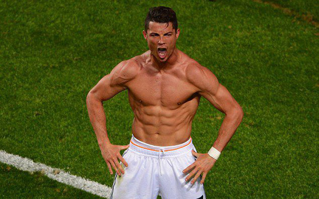 Cristiano Ronaldo shows ripped physique in CR7 briefs as he writes