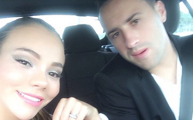 David Ospina with wife Jesica Sterling