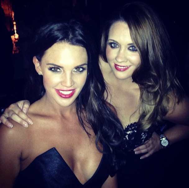 Danielle Lloyd (left)