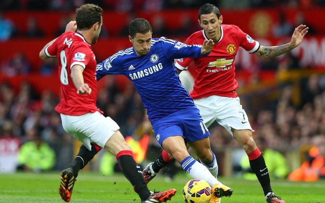 Juan Mata Angel di Maria Manchester United Eden Hazard Chelsea