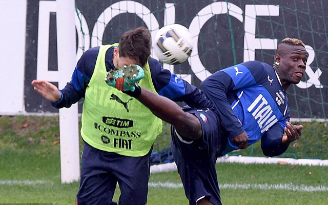 Mario Balotelli, Italy training