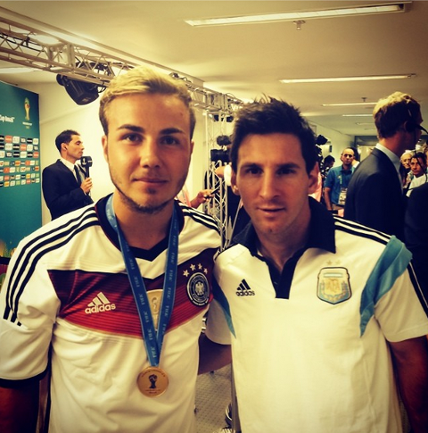 Mario Gotze Germany Lionel Messi Argentina