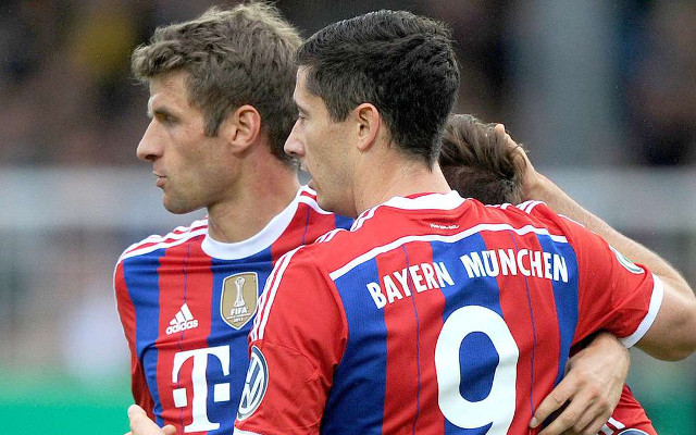 Robert Lewandowski Thomas Muller Bayern Munich