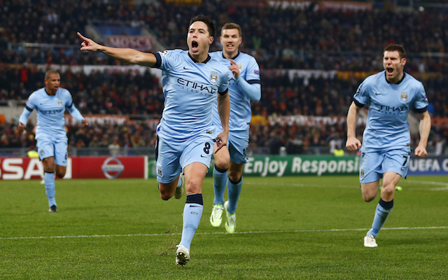 Manchester City Roma Samir Nasri