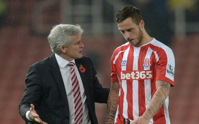 Mark Hughes Marko Arnautovic Stoke