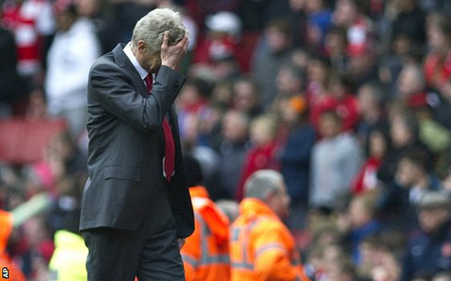 Arsene Wenger facepalm