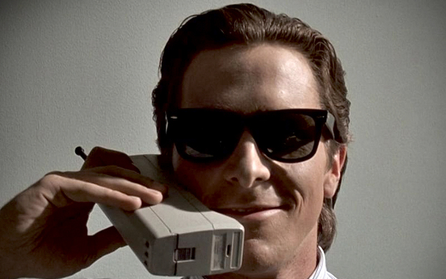 Christian Bale American Psycho mobile phone