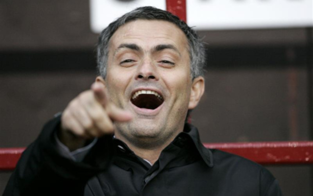 Jose Mourinho laughing
