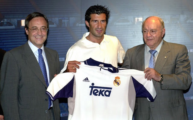 Luis Figo joins Real Madrid