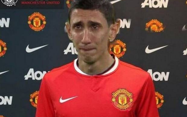 Angel Di Maria Manchester United sad