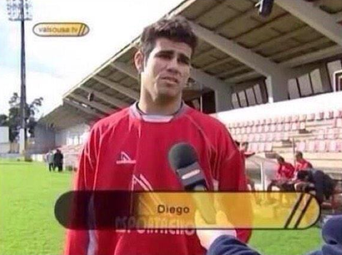 Diego Costa 17-years-old
