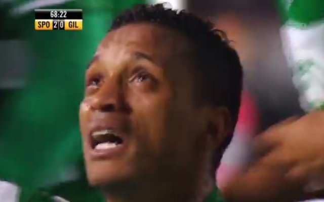Nani Sporting Lisbon Manchester United cry tears