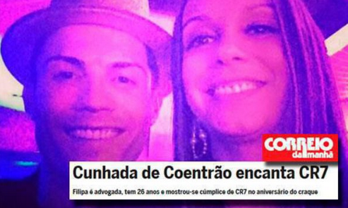 Ronaldo and Coentrao's sister in Portuguese paper