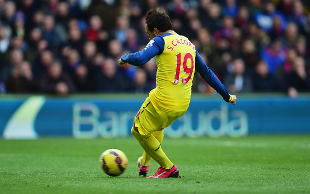 Santi Cazorla Arsenal Crystal Palace