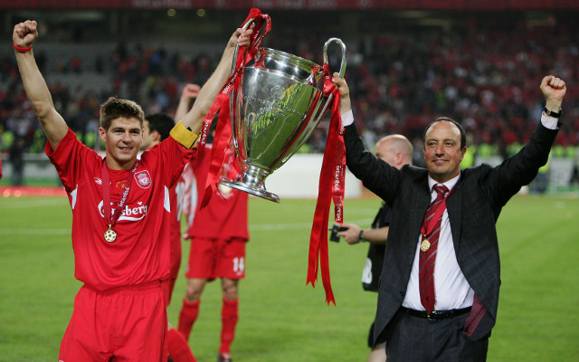 Steven Gerrard & Rafael Benitez