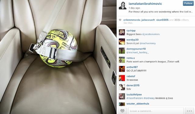 Ibrahimovic Instagram