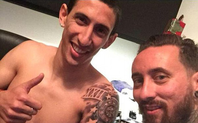 Angel di Maria shows his commitment to Manchester United with  tattoo |  CaughtOffside