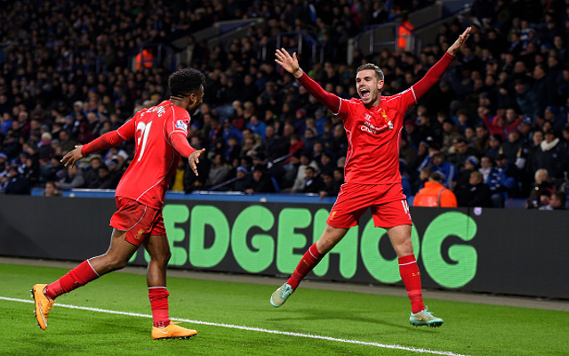 Raheem Sterling Jordan Henderson Liverpool