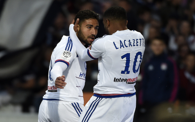 Fekir and former team-mate Lacazette