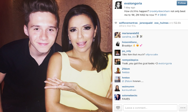 Brooklyn Beckham Eva Longoria