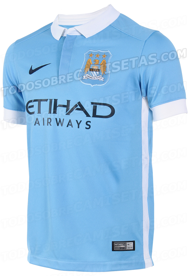 Bekwaam door elkaar haspelen gastheer Leaked image: Manchester City's stunning 2015-16 home shirt revealed |  CaughtOffside