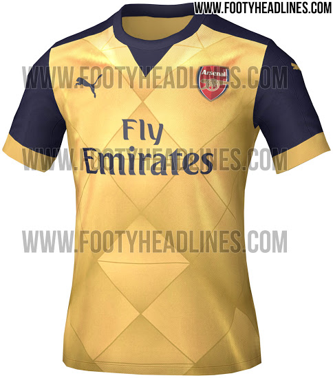 Arsenal store gold jersey