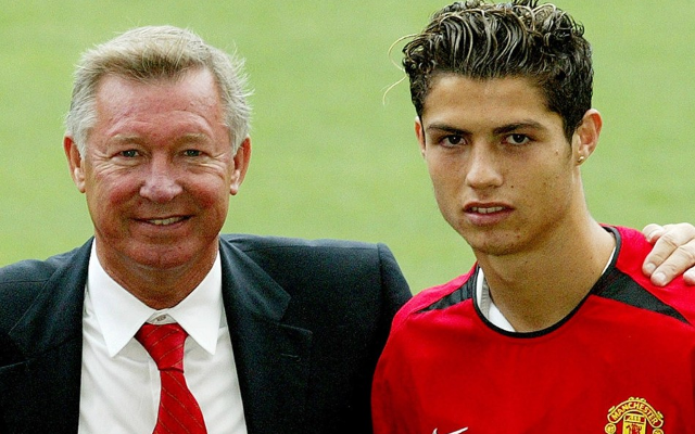  (Photo) Man Utd legend Sir Alex Ferguson looks like a proud dad in crowd as Cristiano Ronaldo 