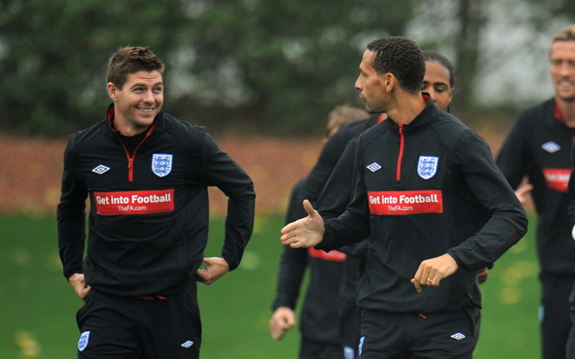 Steven Gerrard & Rio Ferdinand - England