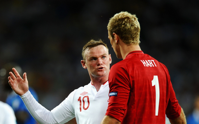 Wayne Rooney & Joe Hart - England