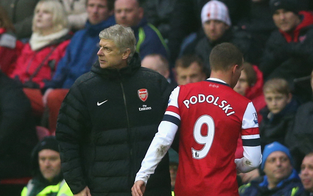 Arsene Wenger & Lukas Podolski - Arsenal