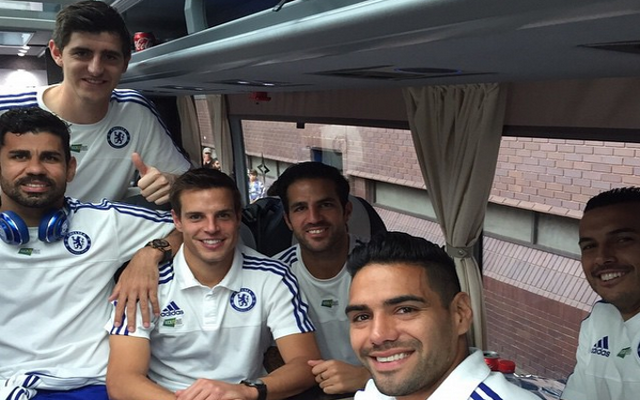 Chelsea team bus
