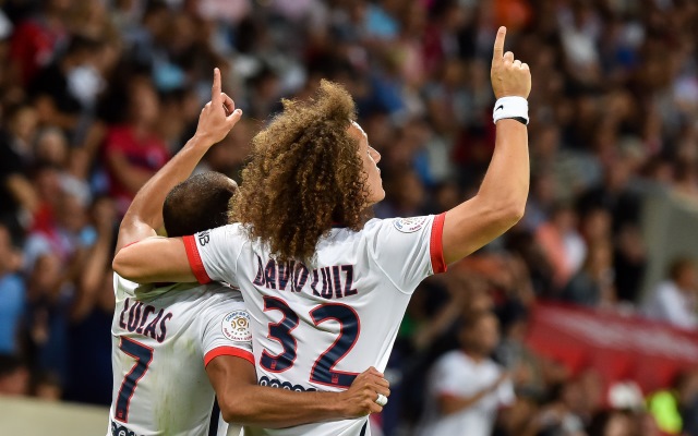 Lucas Moura, David Luiz PSG