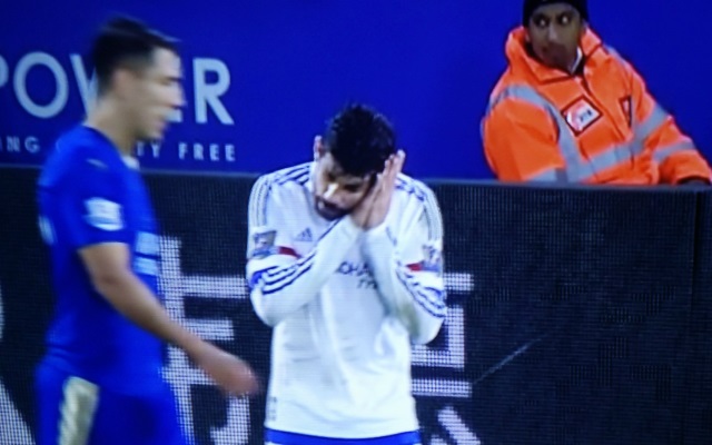 Diego Costa sleeping Chelsea Leicester