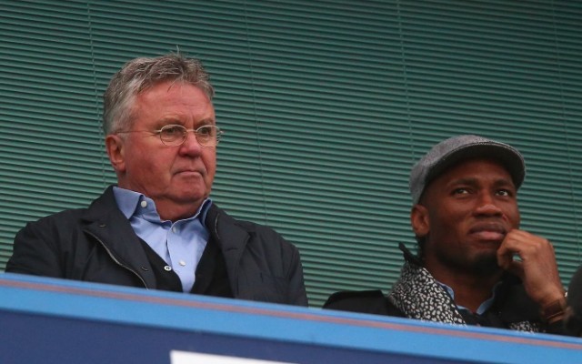 Guus Hiddink & Didier Drogba