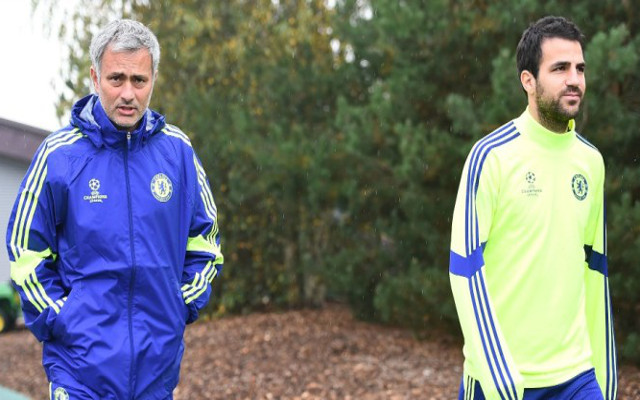 Fabregas and Mourinho at Chelsea