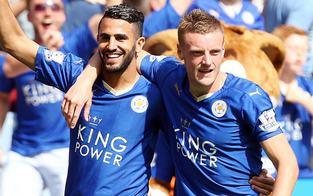 Riyad Marrez and Jamie Vardy