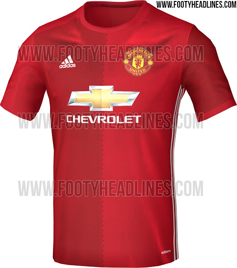 Leaked image of Man United's 2016/17 home kit