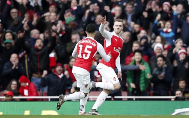 Calum Chambers goal celebration