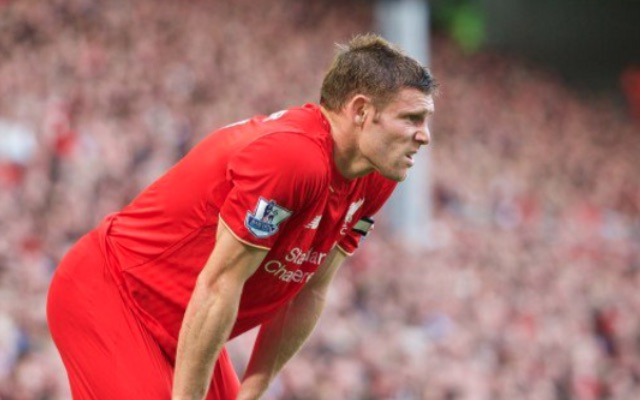 James Milner Liverpool v Man United