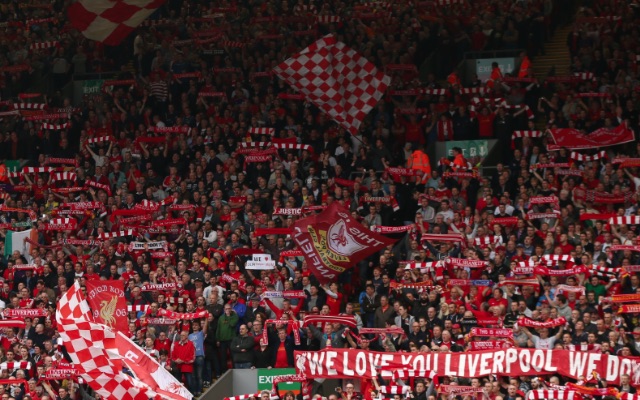 Liverpool fans at Anfield